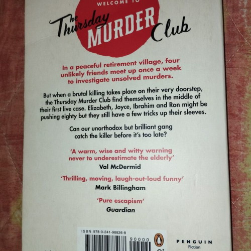 The Thursday Murder Club Richard Osman hardcover like new, English