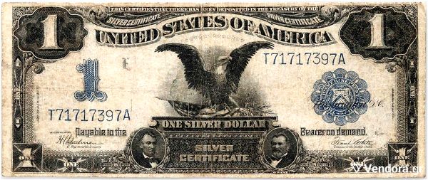 1899 USA 1 Dollar, Silver Certificate, series T