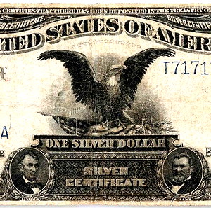1899 USA 1 Dollar, Silver Certificate, series T