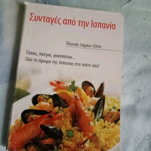 Small cookbooks used with recipes from Spain and Latin America