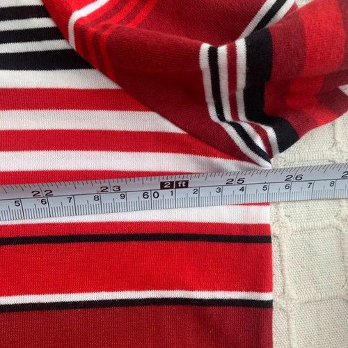 Striped top 4XL used, red and white