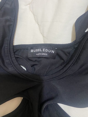 Bubblegun Black Cut-Out Monokini One-Piece Swimsuit Size S like new