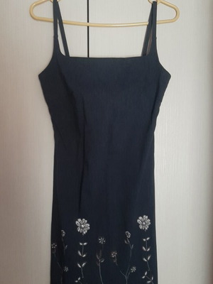 BSB dress like new, slim fit, thin denim fabric, blue, size M