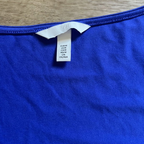 H&M bodysuit new, blue, size M