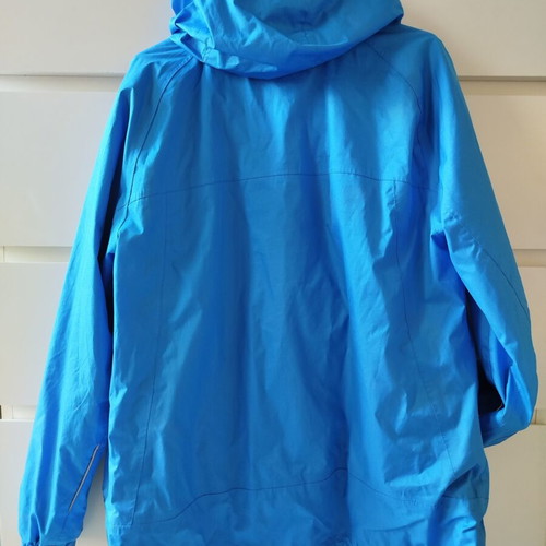 Out Living Splash women's windbreaker rain jacket, size M, blue and orange