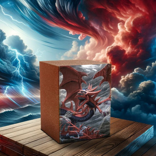 Deck box Yu-Gi-Oh Slifer the Sky Dragon made to order with built-in dividers