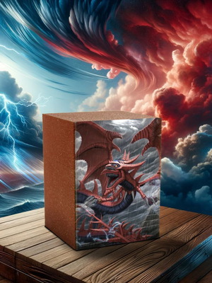 Deck box Yu-Gi-Oh Slifer the Sky Dragon κατόπιν παραγγελίας με ενσωματωμένα Deviders
