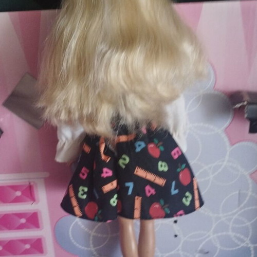 Barbie teacher doll with vintage dress
