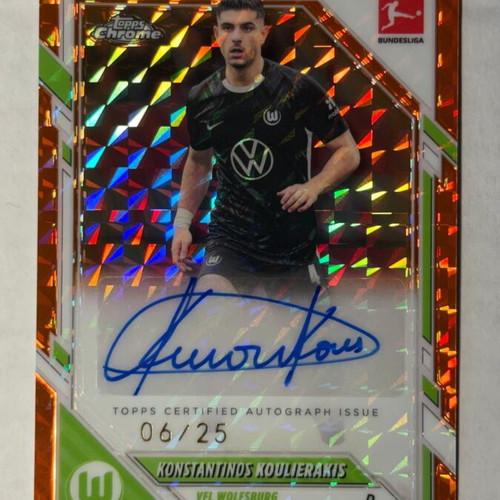 Topps Chrome Bundesliga 25/26 Konstantinos Koulierakis Auto like new