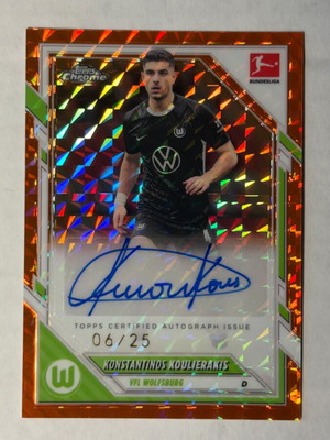 Topps Chrome Bundesliga 25/26 Konstantinos Koulierakis Auto like new