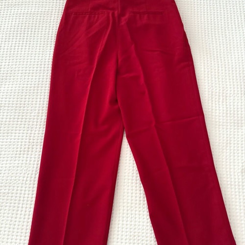 Zara fabric pants red size Medium like new