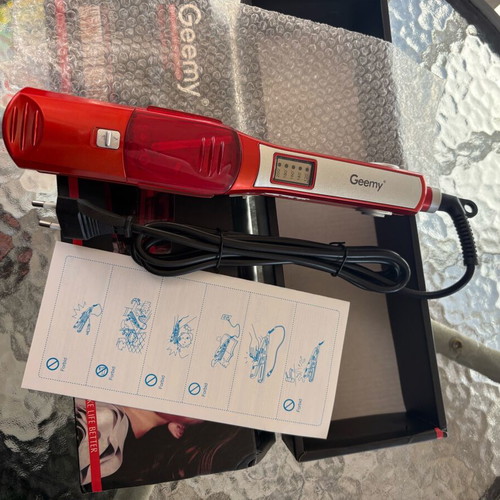 Hair Straightener with Steam and Tourmaline Ceramic Plates new