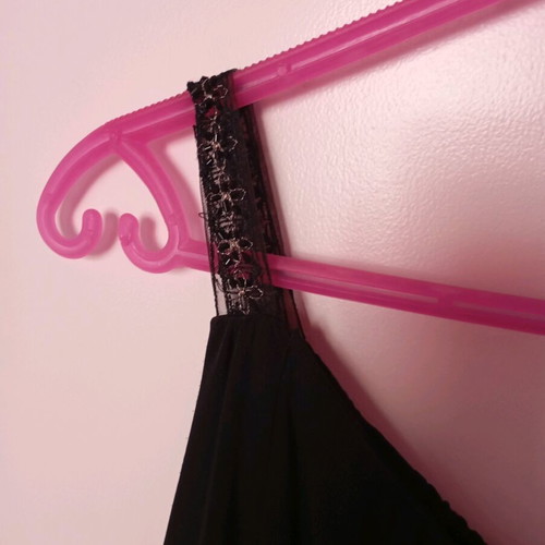Black elastic off-shoulder blouse like new, size M