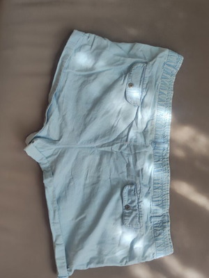 Oysho women's denim shorts used, size XL, blue