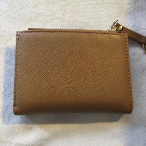 Wallet beige faux leather new