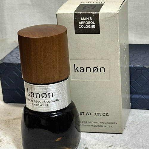 Kanøn Man’s Aerosol Cologne 3.25 oz collectible with original box