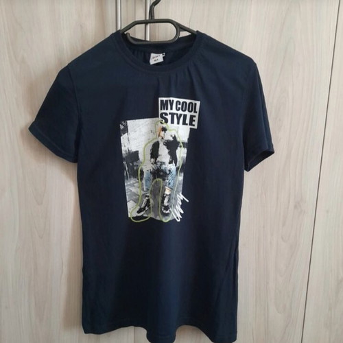 Short-sleeve t-shirt for boys like new, blue, ages 13-14