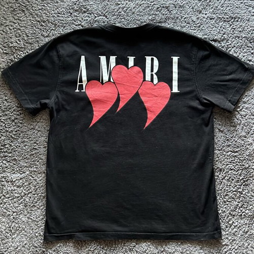 Amiri Three Hearts T-shirt new, black, size M