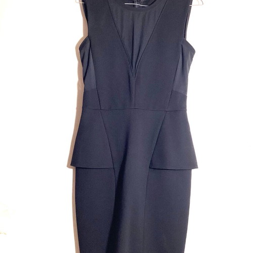 Maje Peplum Midi Dress like new, classic black LBD size 1