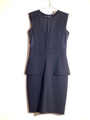 Maje Peplum Midi Dress like new, classic black LBD size 1