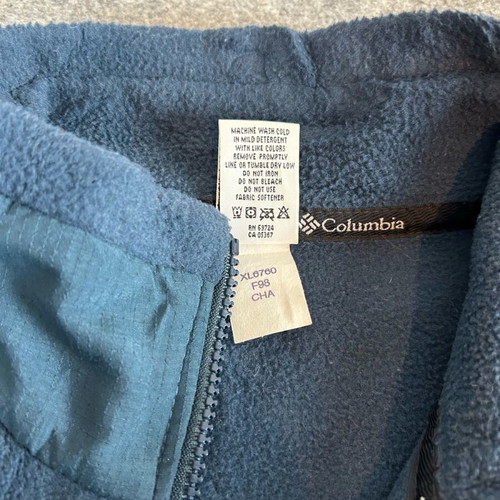 Columbia Vintage Fleece Jacket 90s Women's M Blue Navy used