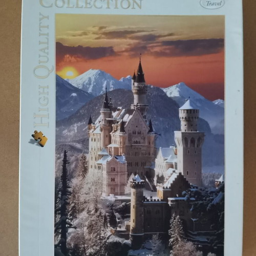 Neuschwanstein Castle Clementoni puzzle used, 1500 pieces