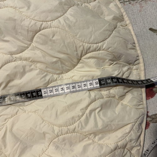 Light cream quilted lightweight women's jacket, size L