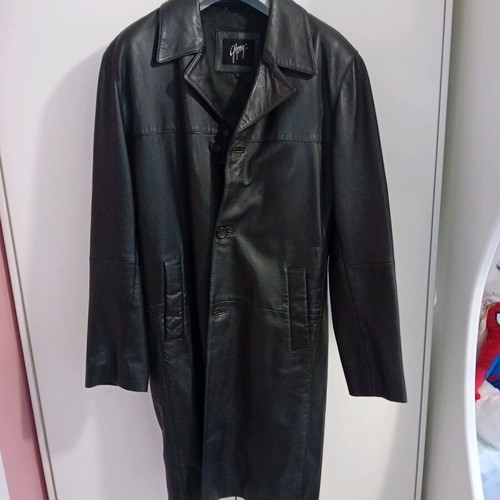 Leather coat Ecopro new, men's black