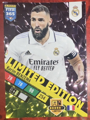 Karim Benzema Panini FIFA Card 2022-2023 Adrenalyn XL Limited Edition σαν καινούργιο