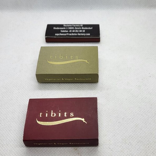 Matchbox packs new, 3 pieces, Switzerland