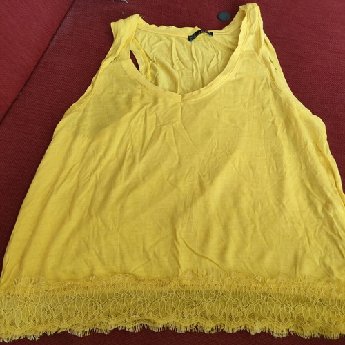 Zara yellow blouse size L like new