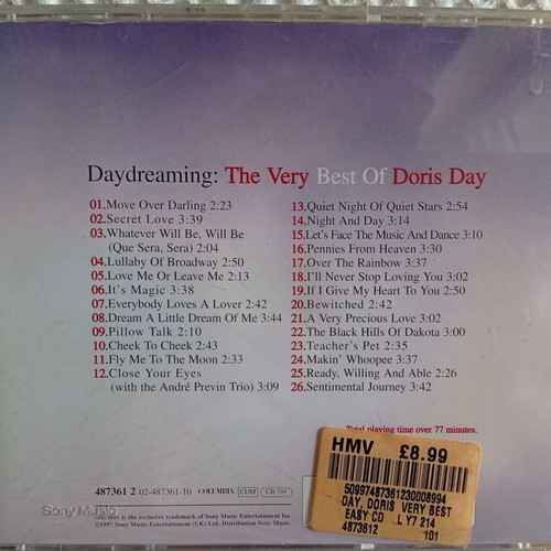 Daydreaming: The Very Best of Doris Day CD like new