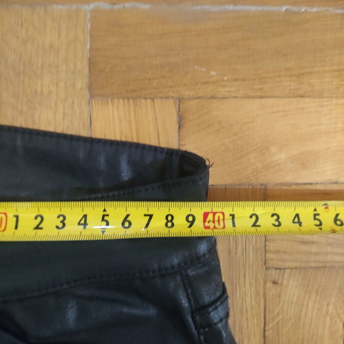 Drykorn Black Shiny Cotton Motorcycle Style Pants Size L New
