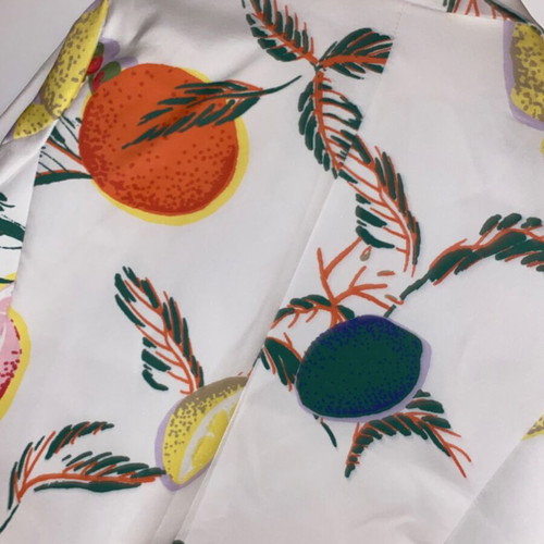 Blazer with fruit pattern new, white multicolor