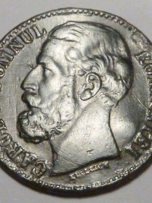 2 Bani Coin Carol I 1880 used