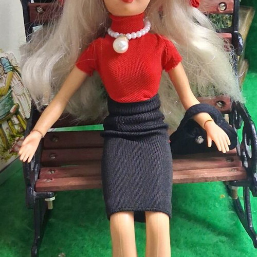 Bibibo Boulouka A period doll with Sindy Pedigree body and black ballerinas