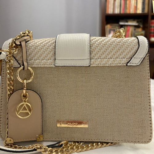 Aldo women's shoulder bag new with tags white and beige