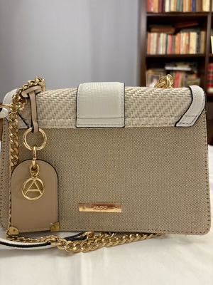 Aldo women's shoulder bag new with tags white and beige