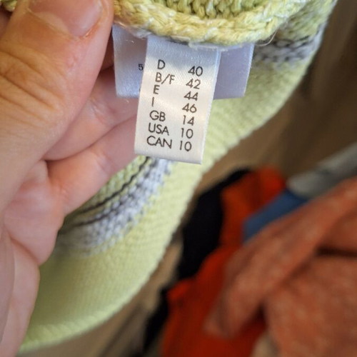 Rabe striped blouse like new, light green, size M