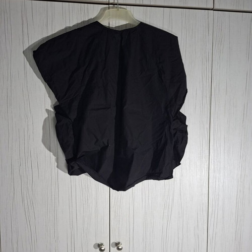 Zara Basic blouse used, black, size XS with ruffles and buttons