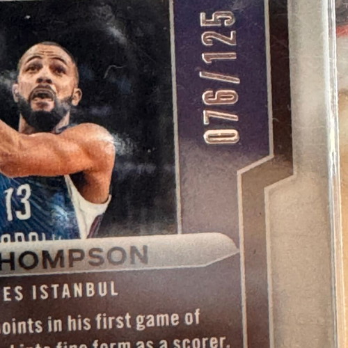 Darius Thompson Blue Ice Prizm EuroLeague 2023-24 Card like new