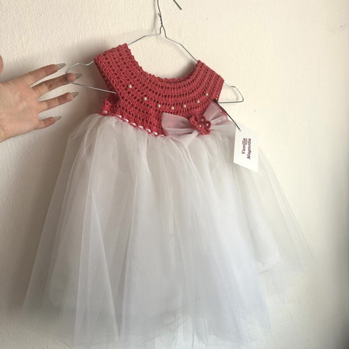 Vanilla Magnolia boutique baby dress, 12 to 18 months