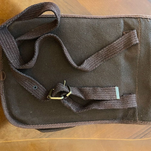 Panama Jack small backpack new unused brown canvas with leather details
