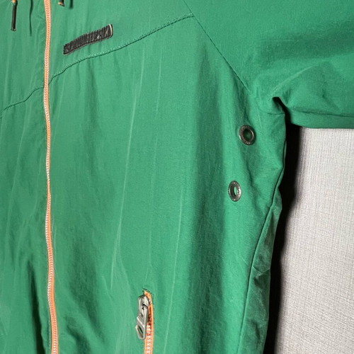 Pull & Bear windbreaker like new, size M, green-orange