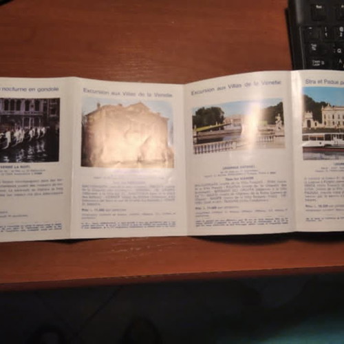 Vintage Venice Tourist Guide CIT 1978 in French with Tour Program and Ticket like new