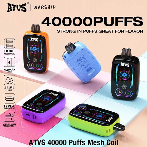 40000 Puffs Vape new with touch screen and type C charging