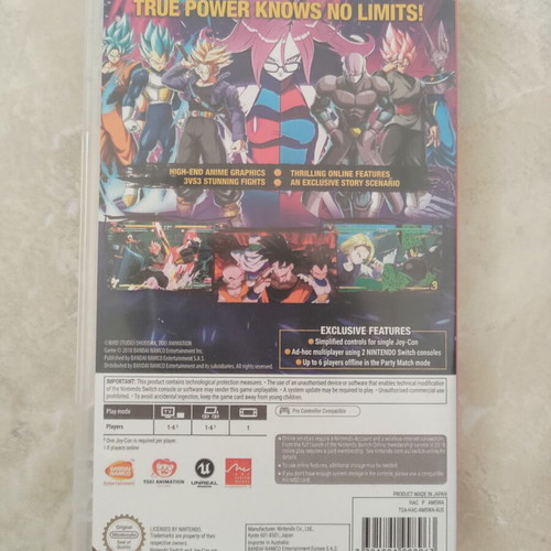 Dragon Ball FighterZ Nintendo Switch game like new