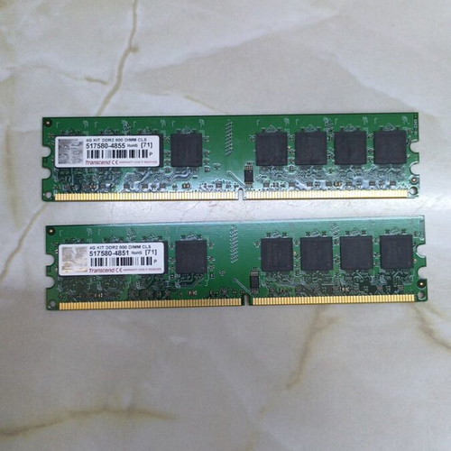 Transcend DDR2 RAM SODIMM 2GB 667MHz 200 pins like new, set of 2