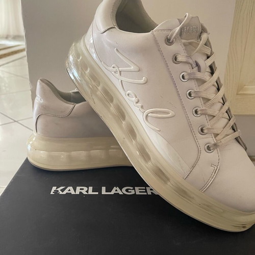 Karl Lagerfeld men's sneakers white like new, size 45