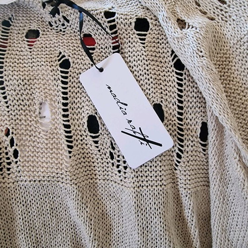 Knitted kimono new, beige Nadia Rapti